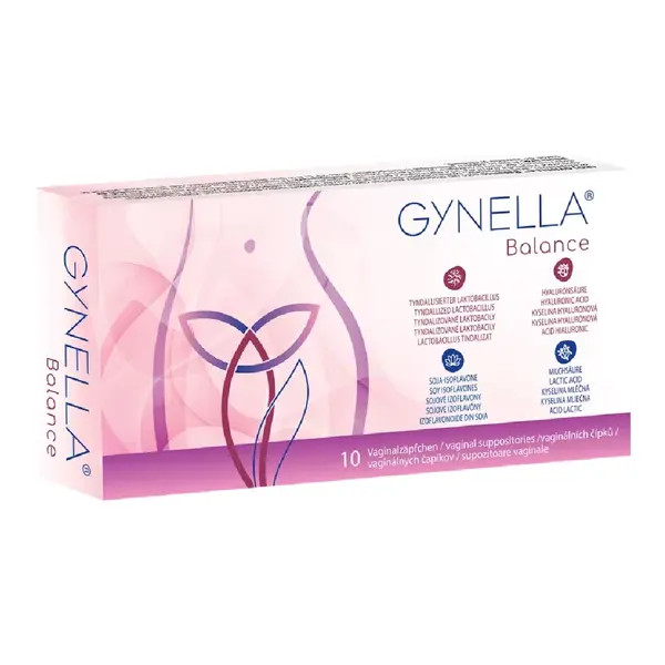 Supozitoare vaginale Gynella Balance, 10 bucati, Heaton