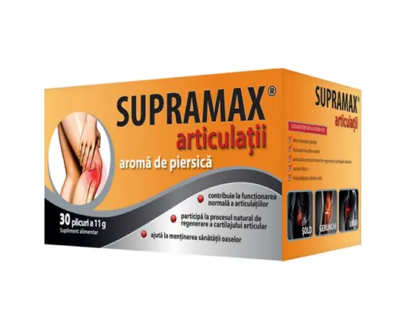 Supramax articulatii cu aroma de piersica 30 plicuri