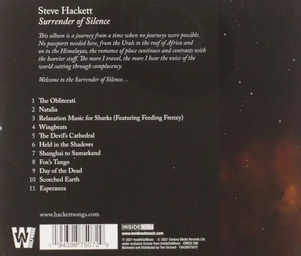 Surrender Of Silence | Steve Hackett