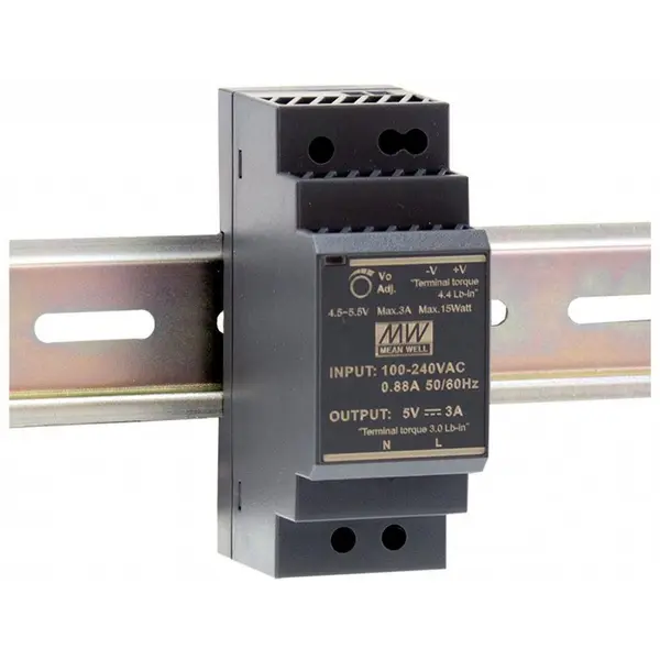 Sursa 5V/3A MeanWell HDR-30-5