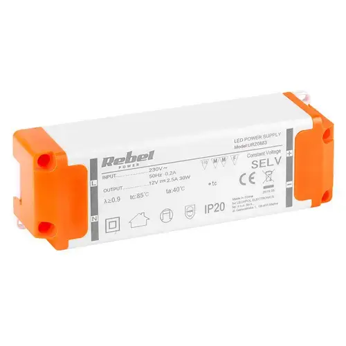 Sursa alimentare banda led 12V 2.5A Rebel URZ0883