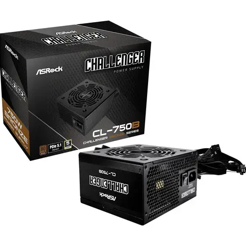 Sursa ASRock Challenger CL-750B, 750W, 80 PLUS Bronze, PCIe 5.1, 120mm