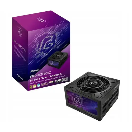 Sursa ASRock Phantom Gaming 1000W 80 PLUS Gold / Cybenetics GOLD, Full Modulara, PCIe 5.1