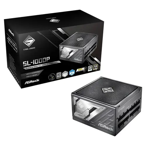 Sursa ASRock Steel Legend SL-1000P, 1000W, 80 PLUS Platinum, Full Modulara, ATX 3.1