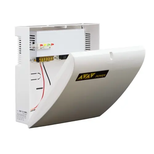 Sursa de alimentare 12V/10A, back-up in cabinet de plastic