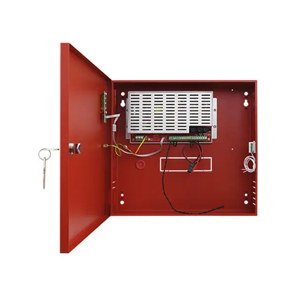 Sursa de alimentare 27.6V 2A, pentru centrale de incendiu Pulsar, cutie complet metalica, EN54-C2A7