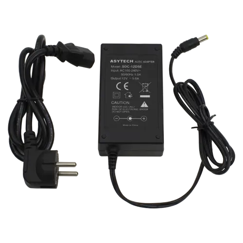 Sursă de alimentare desktop 12V 5A (60W) cu protecții, conector 5.5×2.1mm, ASYTECH