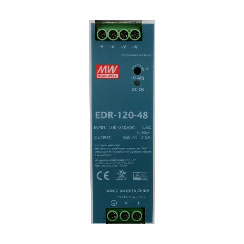 Sursă de alimentare în comutație 24V / 6.5A / 156W pe șină DIN, reglabilă, MEAN WELL EDR-150-24