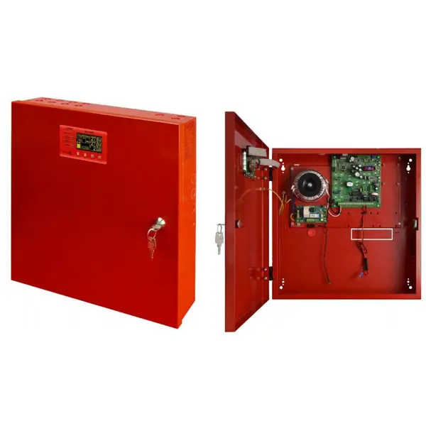 Sursa de alimentare LCD EN54-5A17LCD 27.6V, 5A pentru sistemele de incendiu, protectie sabotaj si montaj aparent