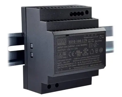 Sursa de alimentare Mean Well HDR-100-12N, 12V, 7.5A, montare pe sina DIN