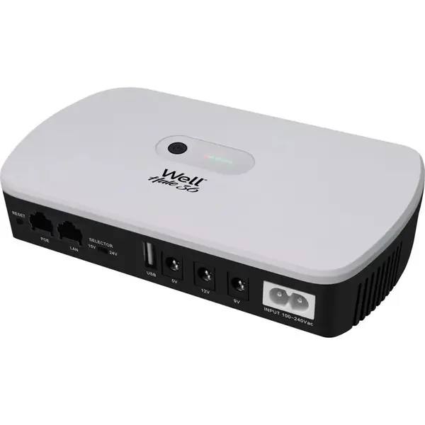 Sursa de alimentare neintreruptibila Well Hale UPS DC, 36W, 5V/9V/12V, POE 15V/24V, USB