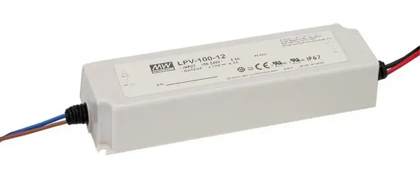 Sursa de alimentare pentru instalatii LED, Mean Well, 24V @ 4.2 A , interior / exterior, IP67, cu protectie, LPV-100-24