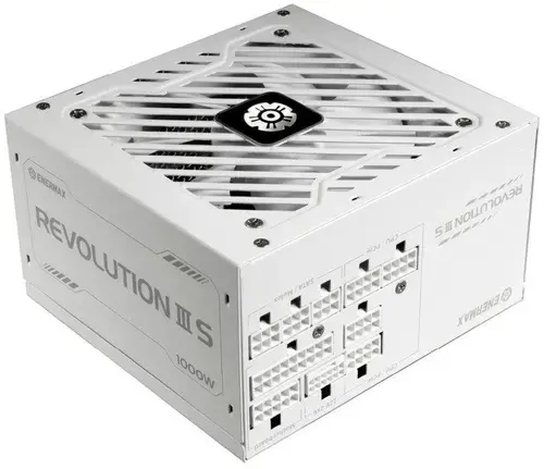 Sursa Enermax ERV1000P-AHP-W Revolution III S, 1000W, 80 Plus Platinum, Full Modulara, ATX 3.1, PCIe 5.1 (Alb)