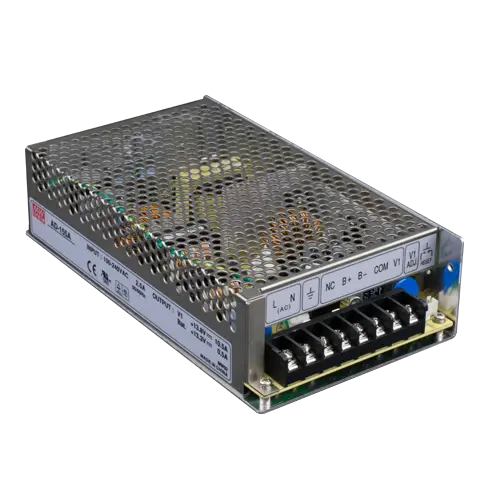 Sursă în comutație cu back-up 12-14.5V DC / 10.5A, cu circuit de încărcare acumulator, MEAN WELL