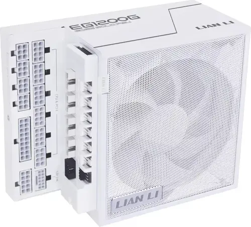 Sursa Lian Li EDGE GOLD 1200 EG1200G, 1200 W, 80 PLUS Gold, PCIe 5.1, ATX 3.1, Full Modulara, Hub USB (Alb)