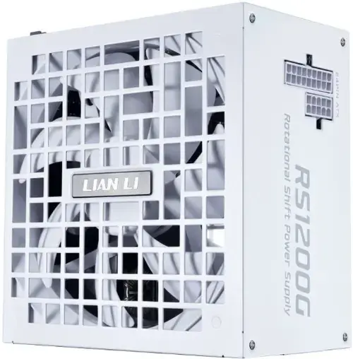 Sursa Lian Li RS1200G, 1200 W, ATX 3.1, Full Modulara, Ventilator 135mm, 80 PLUS GOLD / Cybenetics Platinum / PPLP Gold, RS Hub (Alb)