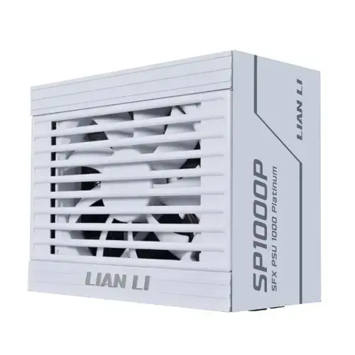 Sursa Lian Li SP1000P, 1000 W, ATX 3.1, 80 PLUS Platinum, Full Modulara, PFC Activ, Ventilator FDB 92mm (Alb)