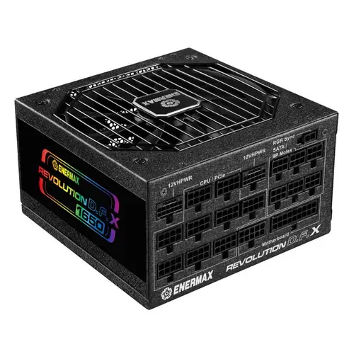 Sursa PC Enermax Revolution D.F. X, 1650 W, RGB, ATX 3.0, Full Modulara (Negru)