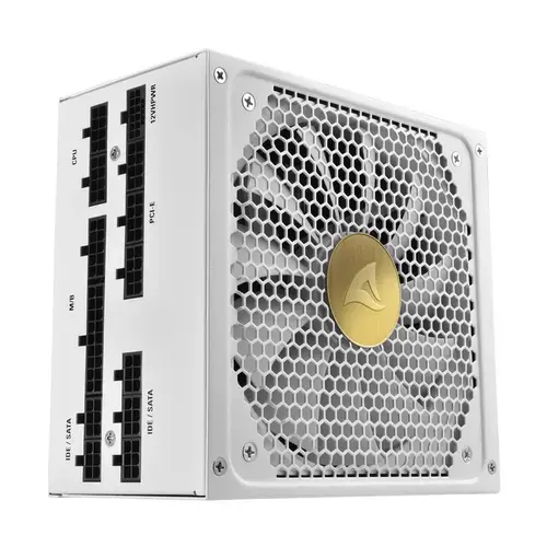 Sursa Sharkoon Rebel P30 Gold, ATX 3.0, 1x135 mm, 1000 W, 80+ Gold, Full Modulara (Alb)