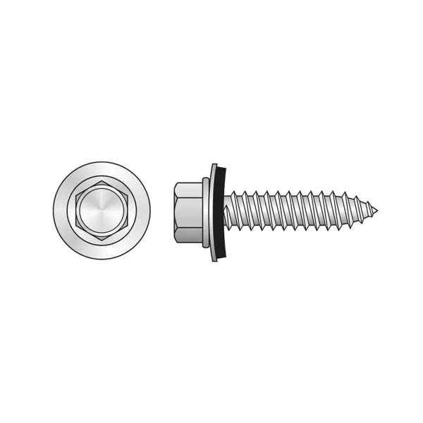 Surub Autofiletant pentru Tabla Saiba 16 mm Otel Zincat-6.3x 25