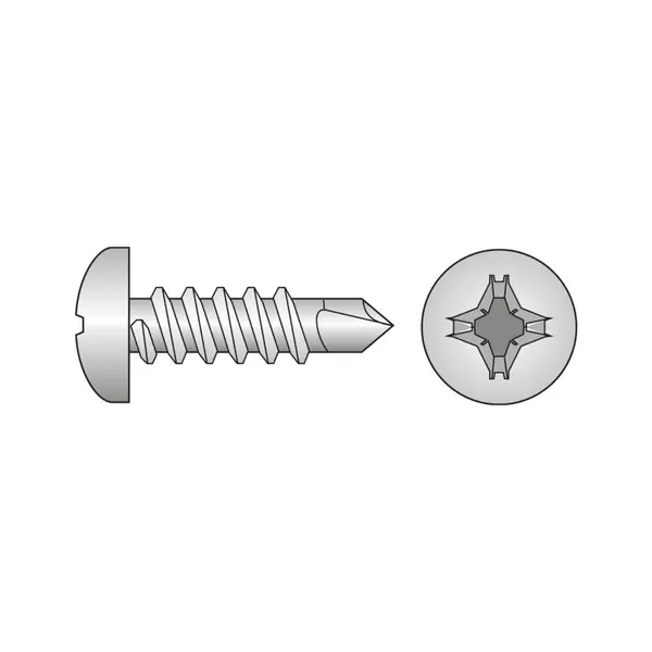 Surub Autoforant Cap Bombat Forma N 7504 Inox A2-4.8 X 19