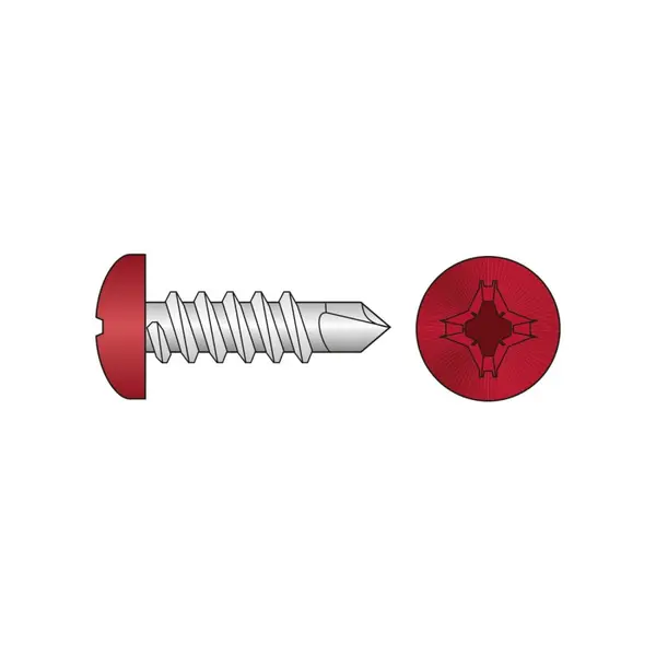 Surub Autoforant Cap Bombat Forma N 7504 Otel Vopsit-4.2x13 R 6020