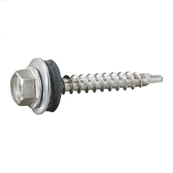 Surub Autoforant Cap Hex Redus si Saiba Epdm, Otel Zincat, 6.3 x 20