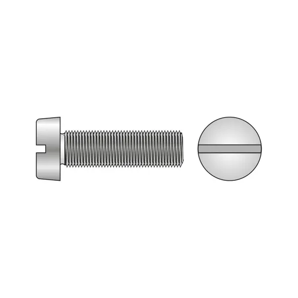 Surub Cap Cilindric Crestat 84 Otel Gr.4.8 Zincat-M6 X 45
