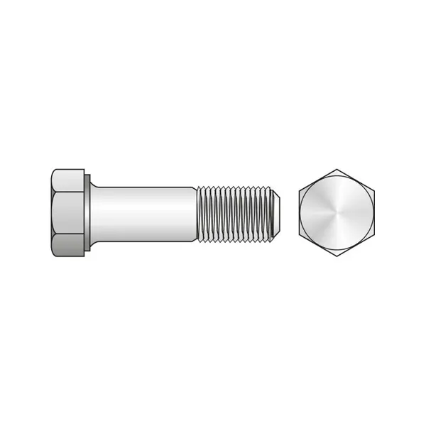 Surub Cap Hexagonal Partial Filetat 931 Inox A2-M6 X 90