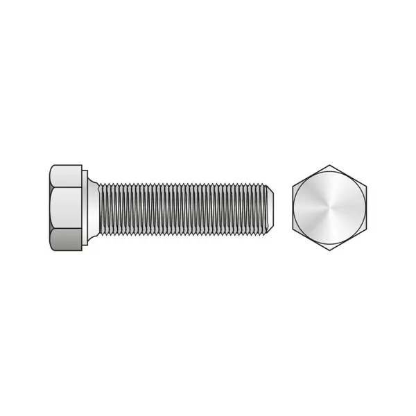 Surub Cap Hexagonal Total Filetat Pas Fin 961 Otel Gr.8.8-M14 X 1.5 X 25