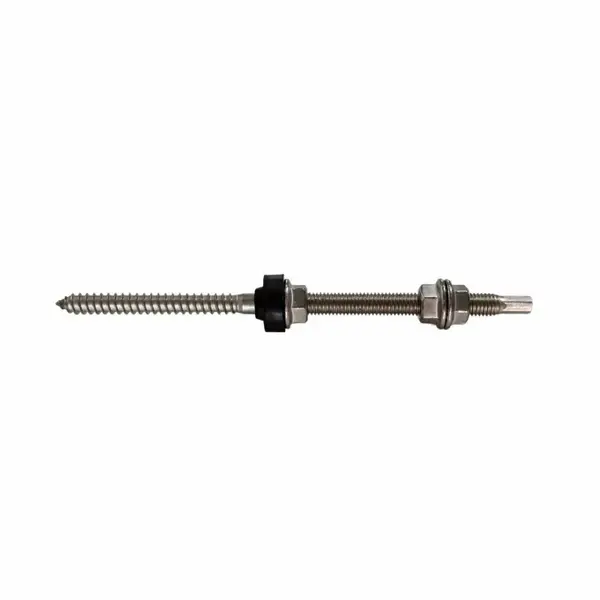 Surub fixare inox M10 X 160 mm cu cap hexagonal SW7 prevazut cu 3 piulite din inox