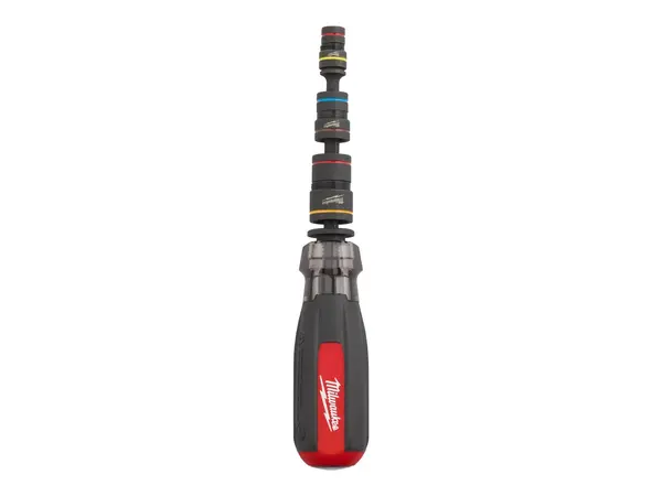 Surubelnita 6 in 1 cu impact Milwaukee, 3 capete SHOCKWAVE, maner ergonomic anti-cojire, 4932498179