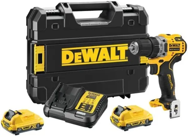 Șurubelniță cu acumulator DeWALT - DCD701D2-QW, 12V, 2x2.0 Ah