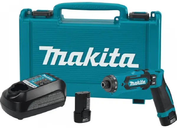 Șurubelnită cu acumulator Makita - DF012DSE, 7.2V, 1.5 Ah, 2xBL0715