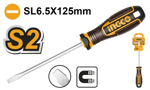 Surubelnita - SL5.5 cu Maner Cauciucat INGCO HSDSL5100