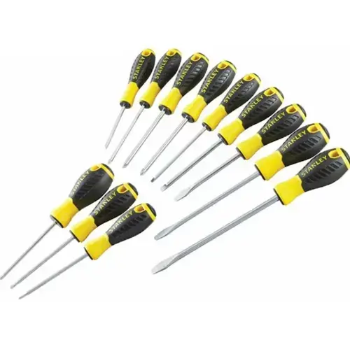 Surubelnite Stanley STHT0-60212, 12 piese (Negru/Galben)