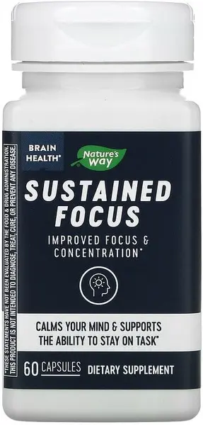 Sustained Focus, 60 capsule, Nature’s Way