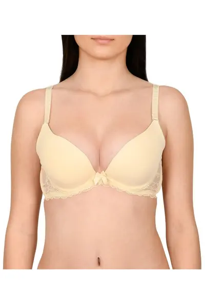 Sutien cu decolteu adanc, Lemila, bej (Marime cupa: 70B)
