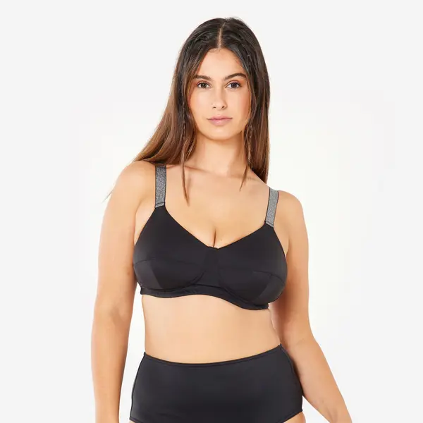 Sutien de baie cu armături textile Astrid Negru Damă