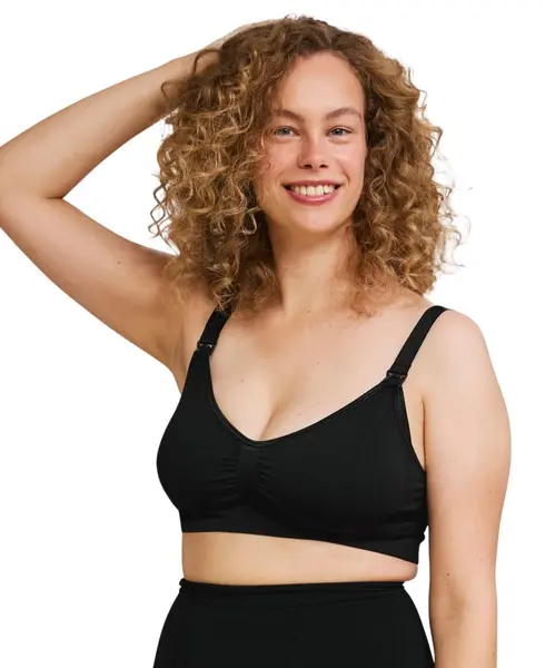 Sutien pentru alaptat, Fara cusaturi Carriwell, marimi III / L, negru