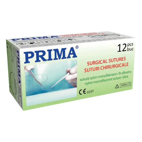 Sutura chirurgicala nylon PRIMA 75cm ac Tapercut 1/2 20mm USP 3/0
