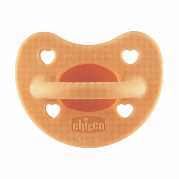 Suzeta bebelusi, Chicco, Physioforma Luxe, Ortodontica, Silicon moale, Fara BPA, 2-6 luni, Portocaliu