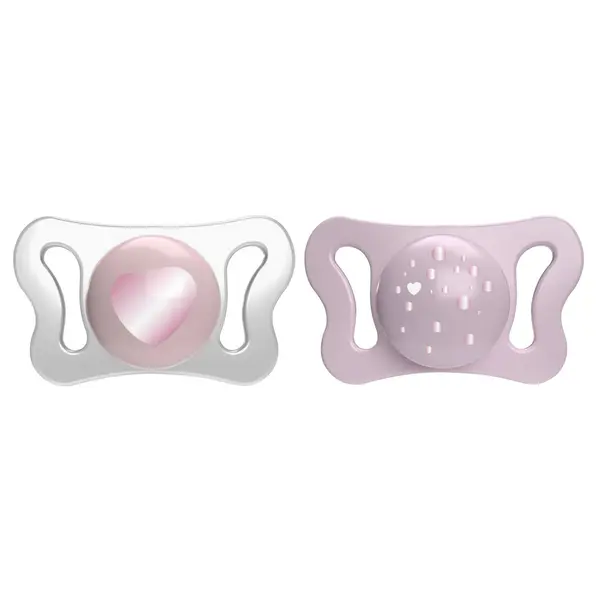 Suzeta Chicco PhysioForma Micro, 2 bucati, pink, 0-2luni