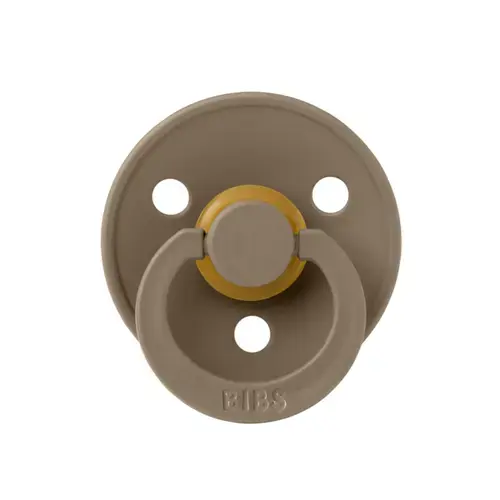 Suzeta Colour Latex BIBS Dark Oak, tetina rotunda, 0 luni +