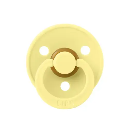 Suzeta Colour Latex BIBS Sunshine, tetina rotunda, 0 luni +