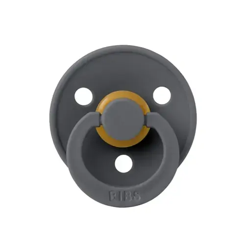 Suzeta Colour Latex pentru bebelusi BIBS, cu tetina rotunda, 0 luni +