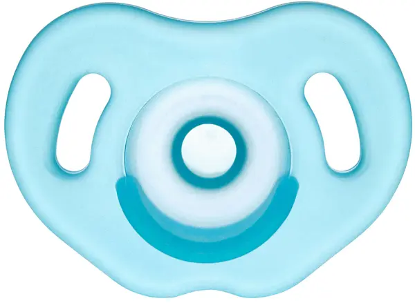 Suzetă de silicon Wee Baby, - Full Silicone, 0-6 luni, albastră