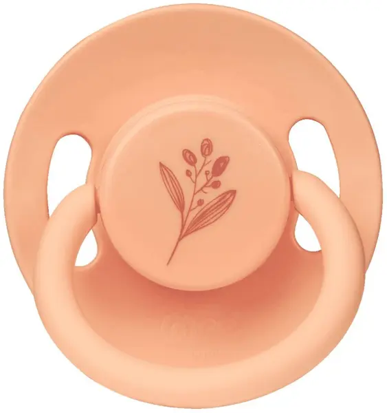 Suzetă din cauciuc Wee Baby - Baby Pure, 0-6 luni, portocaliu