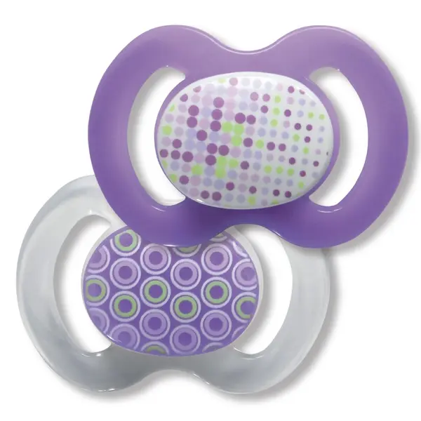 Suzetă din silicon Baby Nova - Picătură, mărimea 1, mov