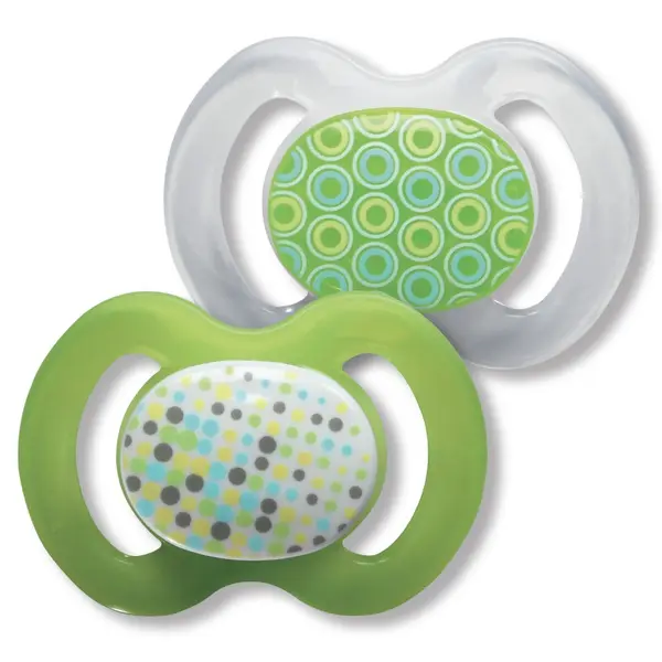 Suzetă din silicon Baby Nova - Picătură, mărimea 1, verde